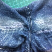 Mending trousers - crotch
